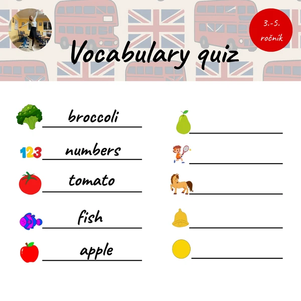 Vocabulary quiz