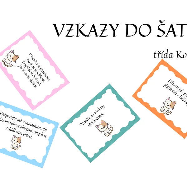 Vzkazy do šatny - třída Koťata