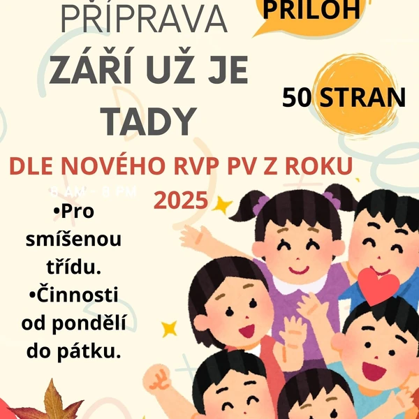 Týdenní příprava do MŠ září