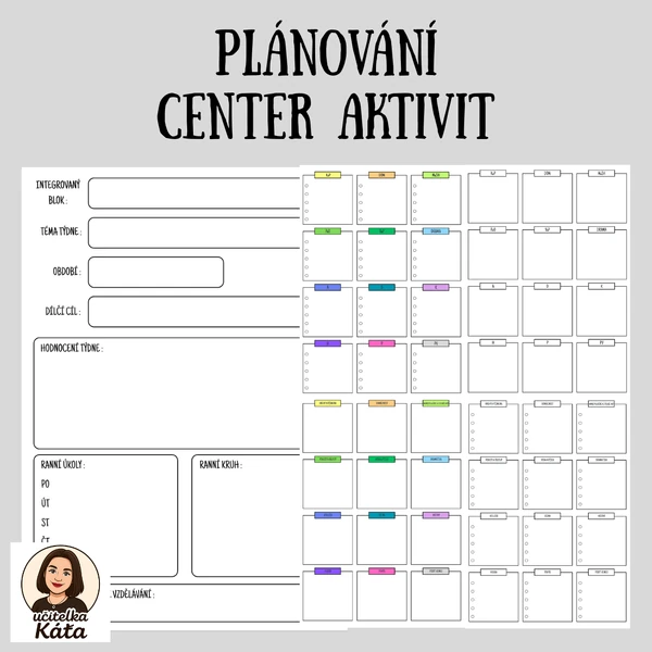 PLÁNOVÁNÍ CENTER AKTIVIT