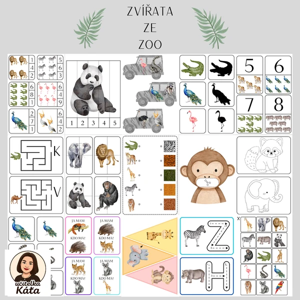ZVÍŘATA ZE ZOO - AKTIVITY