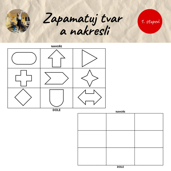 Zapamatuj tvar a nakresli