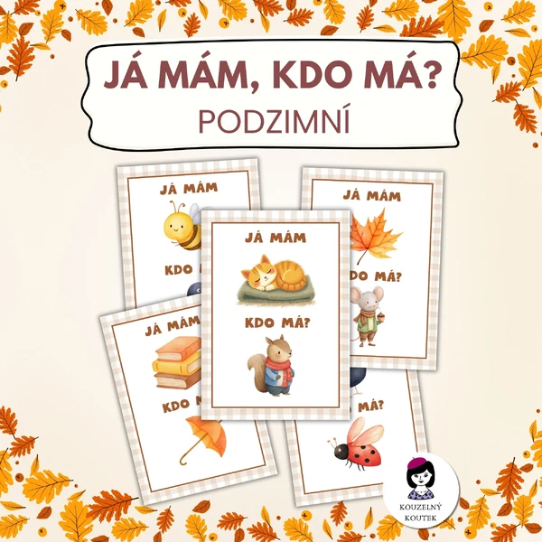Já mám, kdo má? - podzim, podzimní hra, podzimní aktivity