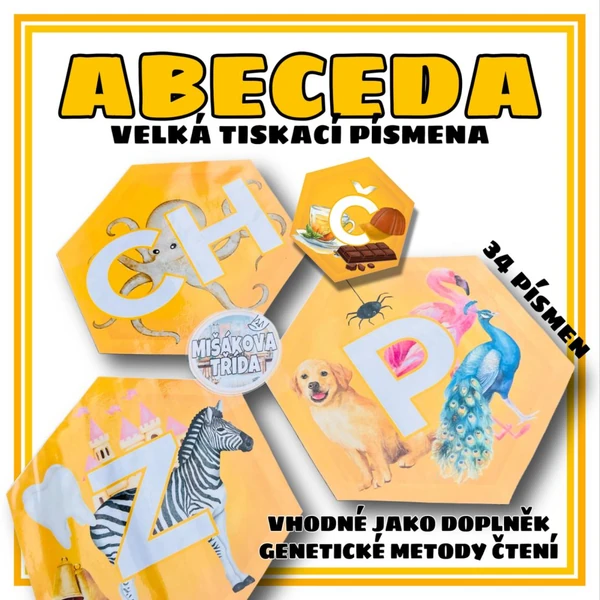 VČELY - abeceda - pouze tiskací písmo