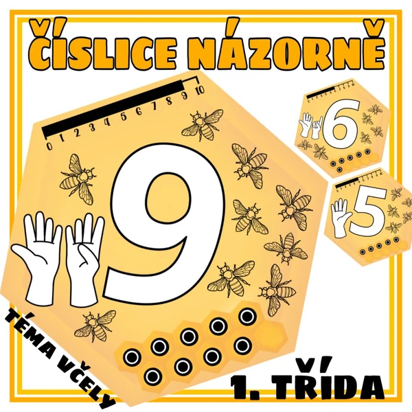 VČELY - číslice 1-10