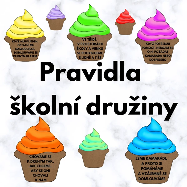 Pravidla školní družiny - Cupcakes