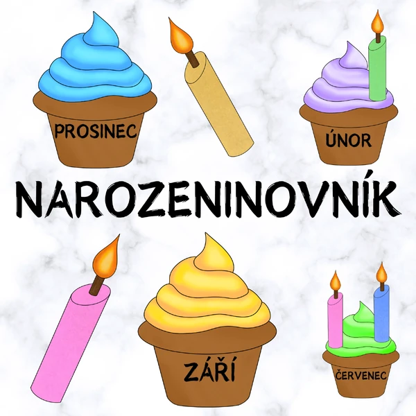 Narozeninovník - cupcakes