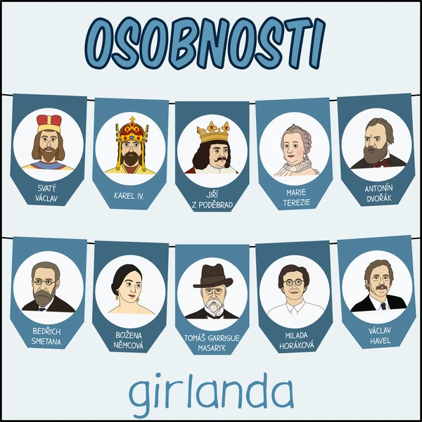 Historické osobnosti - Girlanda