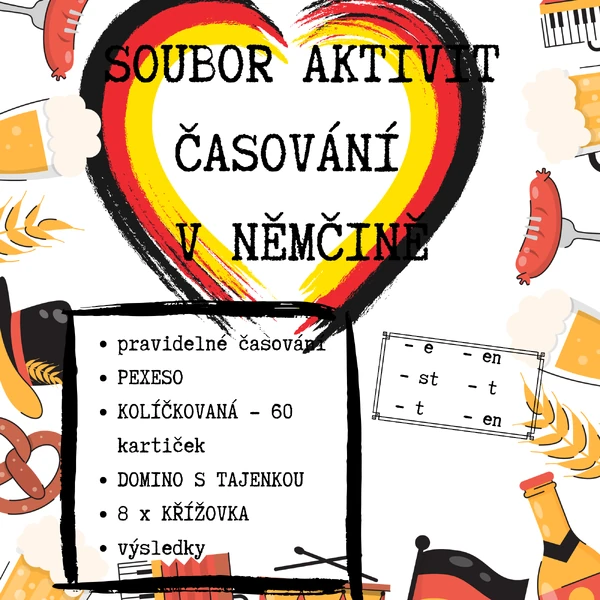 Pravidelné časování v němčině - SOUBOR AKTIVIT