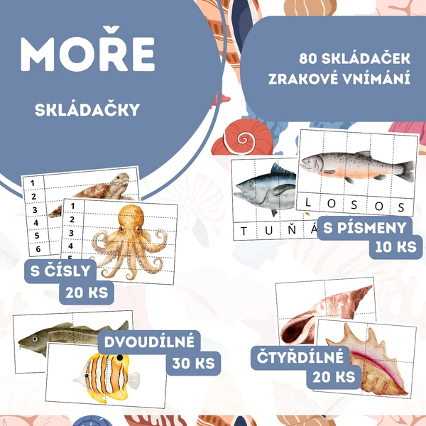 MOŘE - skládačky