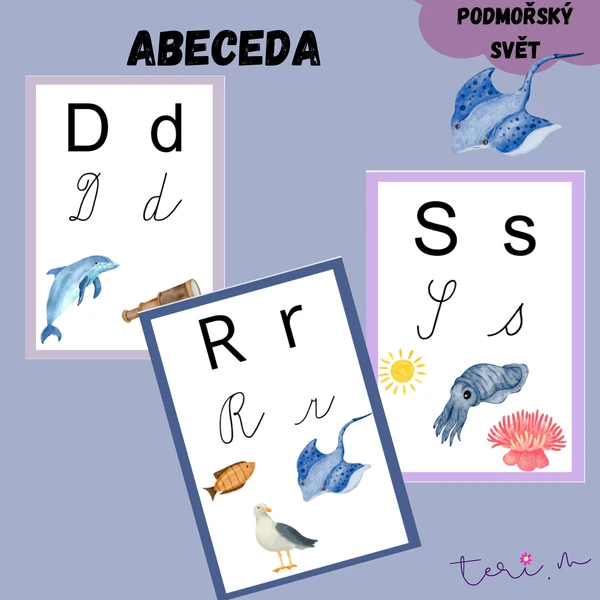 ABECEDA - téma PODMOŘSKÝ SVĚT
