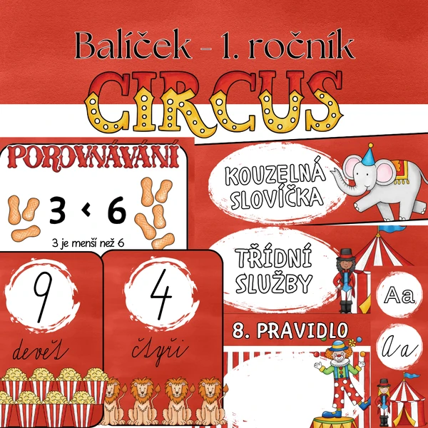 Cirkusová výzdoba - 1 . třída