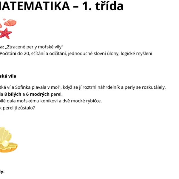 Matematika 1.třída 