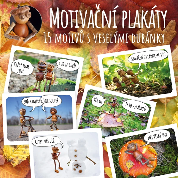Motivační plakáty s dubánky