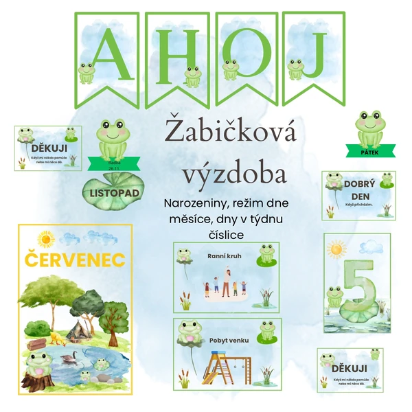 Žabičková výzdoba 🐸💚