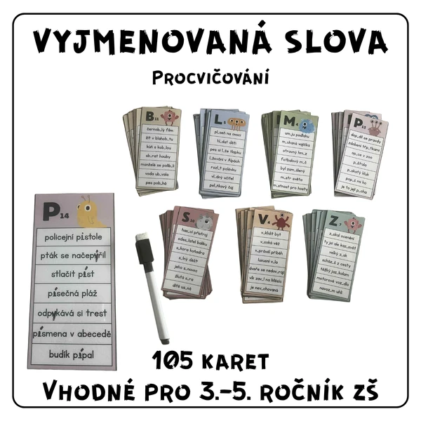 Vyjmenovaná slova - procvičování