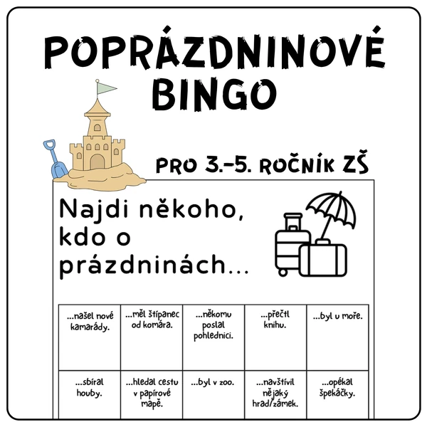 Poprázdninové bingo