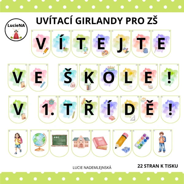 UVÍTACÍ GIRLANDY DO ZŠ