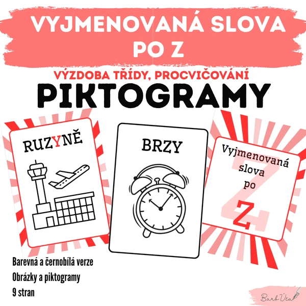 PIKTOGRAMY - Vyjmenovaná slova po Z