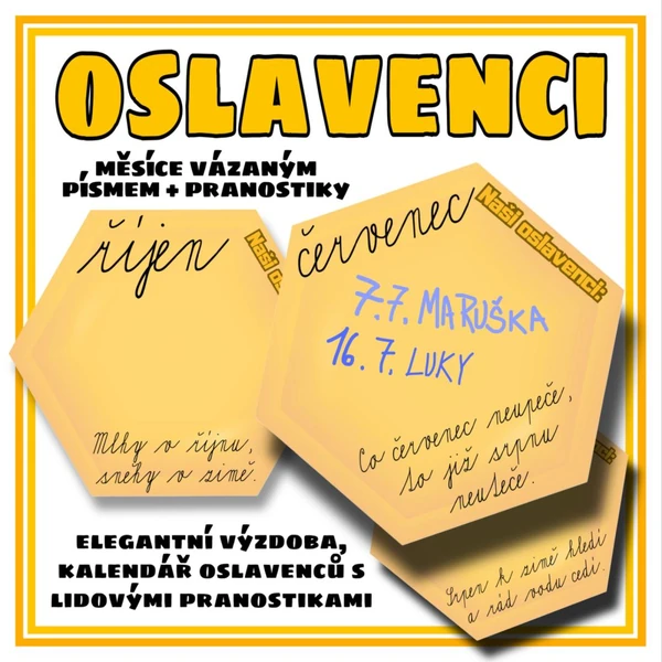 VČELY - narozeninovník - oslavenci