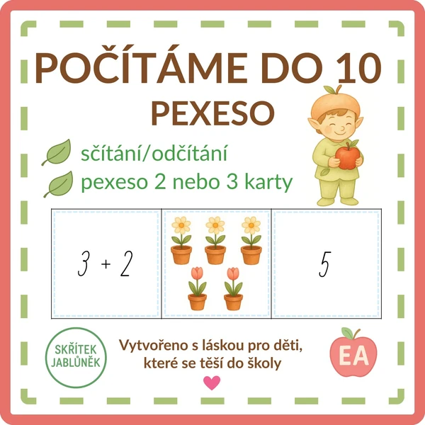 Počítáme do 10 - pexeso