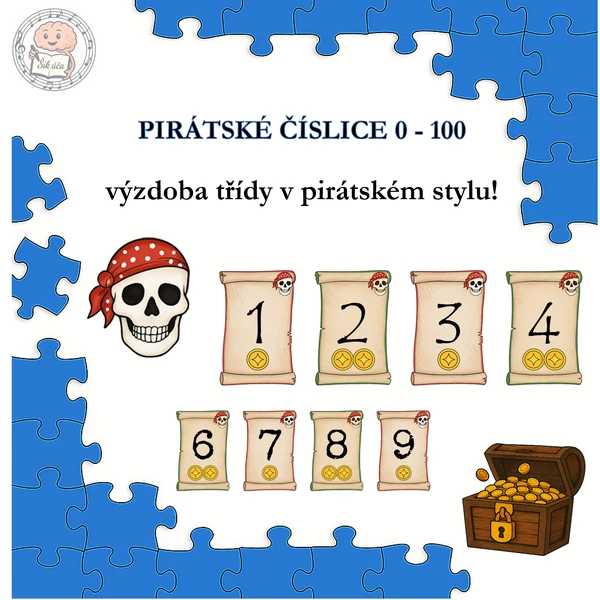 Pirátské číslice 0 - 100