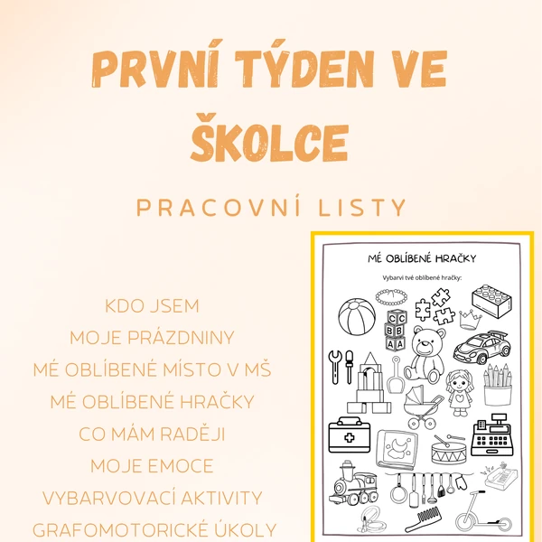 Můj první týden ve školce 