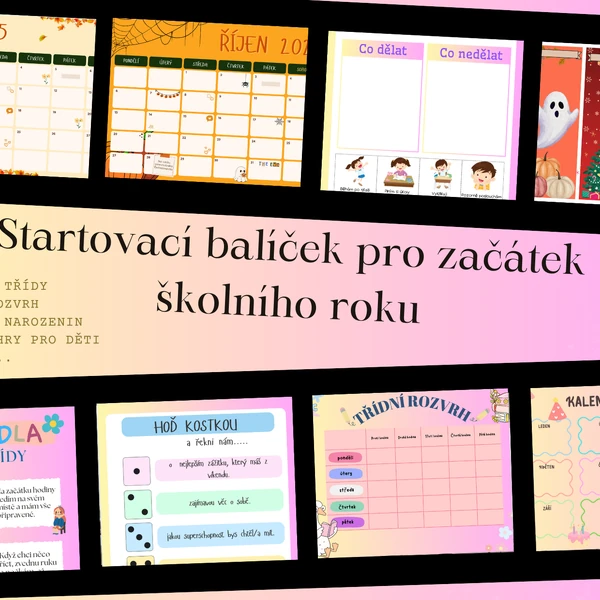 Startovací balíček na začátek školního roku pro první stupeň