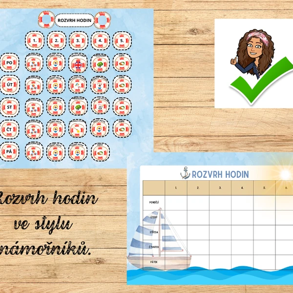 Rozvrh hodin - NÁMOŘNÍCI
