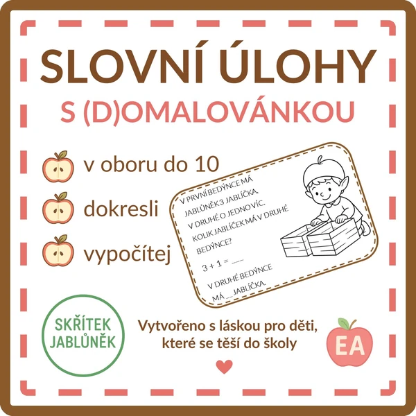 Slovní úlohy s (d)omalovánkou