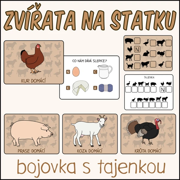 Zvířata na statku - Bojovka