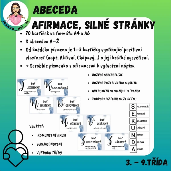 Abeceda - afirmace, silné stránky