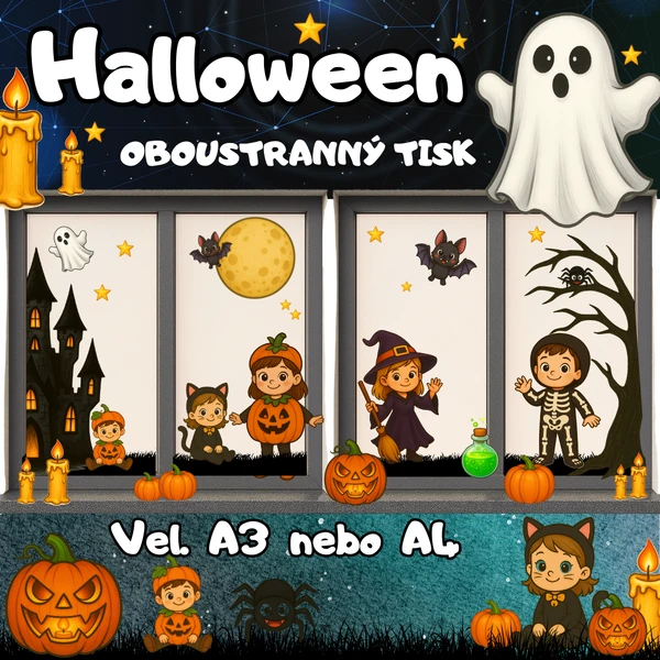 ✦ HALLOWEENSKÁ VÝZDOBA – OBOUSTRANNÁ ✦ 👻