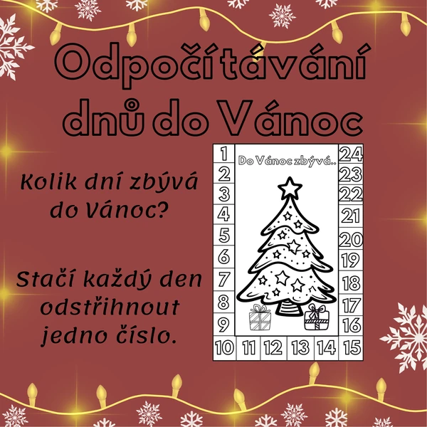 Odpočítávání dnů do Vánoc