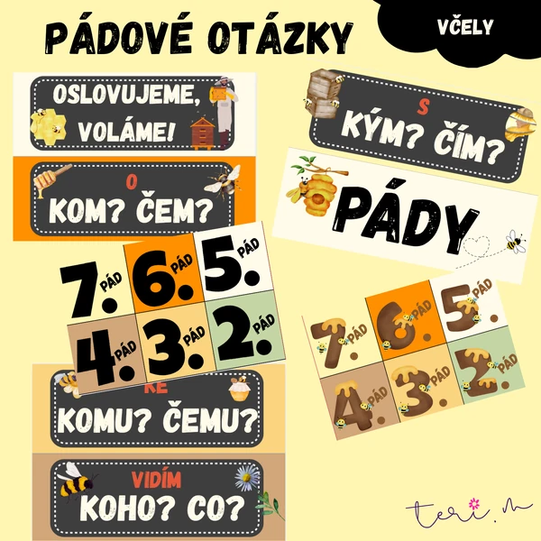 PÁDOVÉ OTÁZKY/PÁDY- téma VČELY