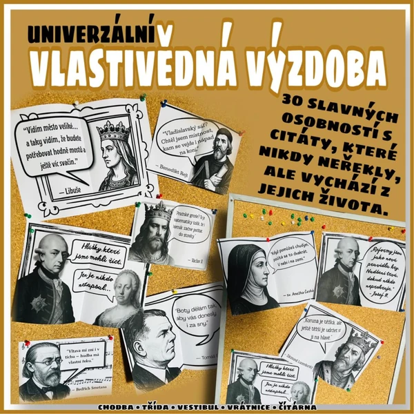 Vlastivědná výzdoba třídy - Mohli to říct, řekli?
