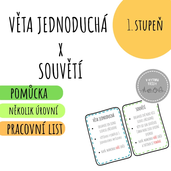Věta jednoduchá x souvětí 