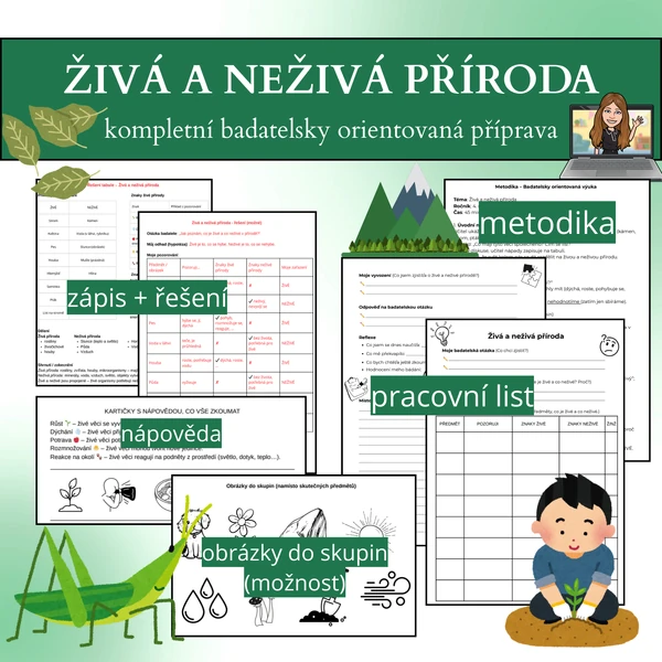 Živá a neživá příroda - badatelství