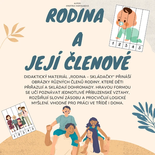 Rodina a její členové - Puzzle