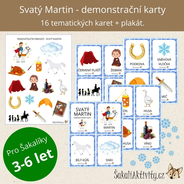  SVATÝ MARTIN - demonstrační karty 
