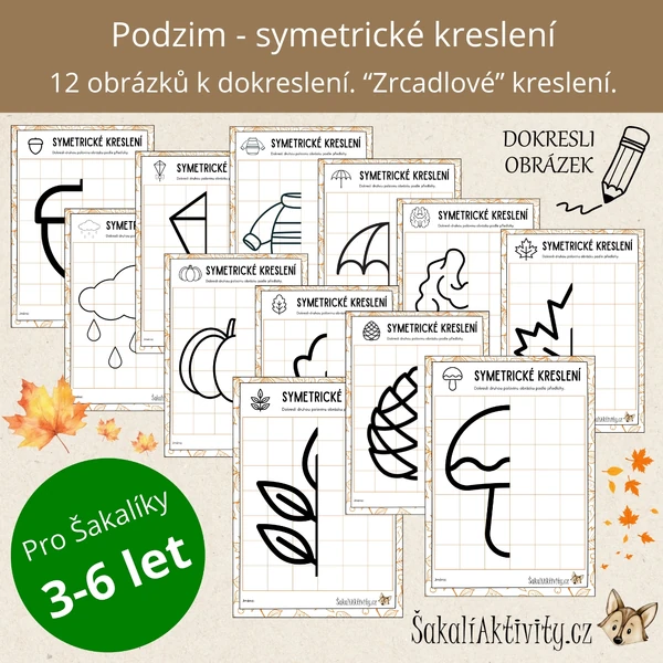  Symetrické obrázky/kreslení - PODZIM 