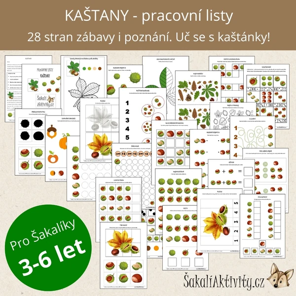  Pracovní listy - KAŠTANY 