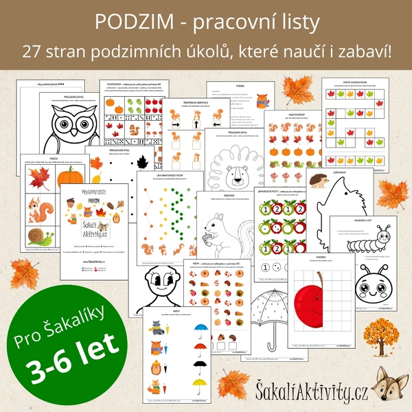  Pracovní listy - PODZIM 