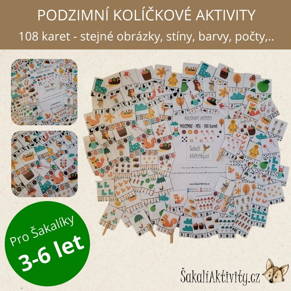  PODZIM - kolíčkové aktivity 