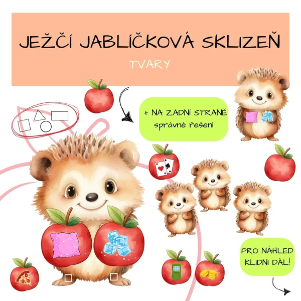Ježčí jablíčková sklizeň - TVARY