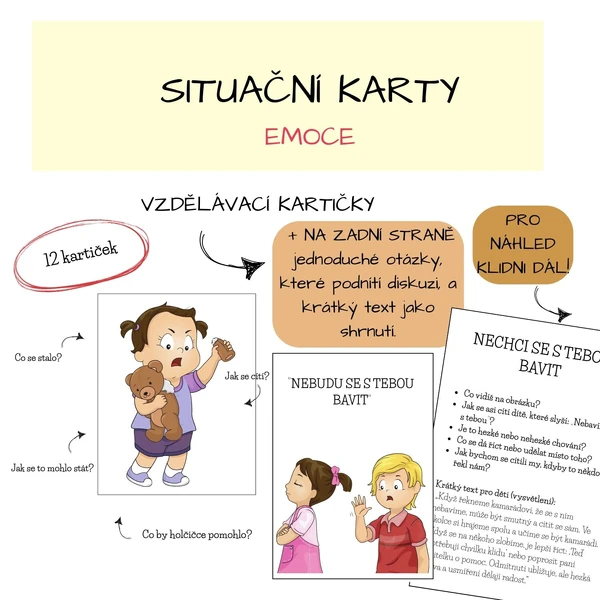 Situační karty - emoce 