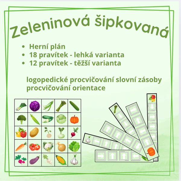 Zeleninová šipkovaná