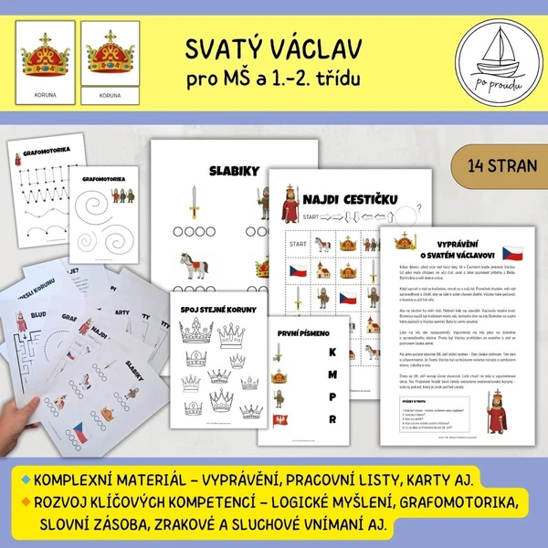 Svatý Václav - pracovní listy