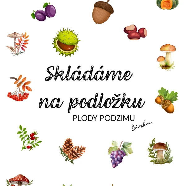Skládáme na podložku - PODZIMNÍ PLODY