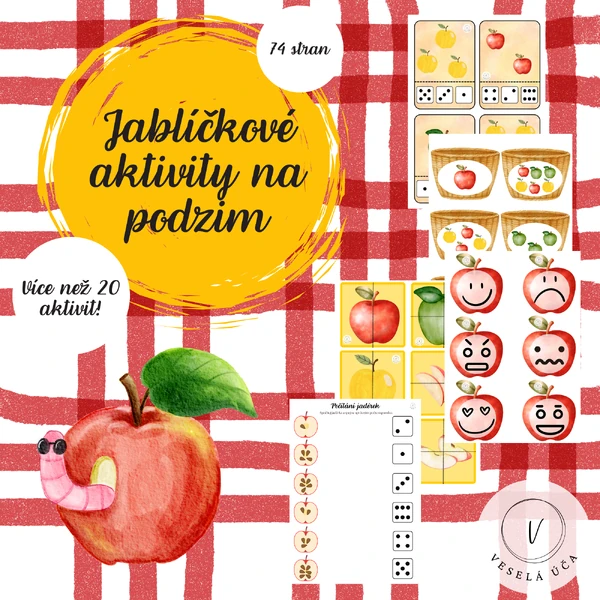 Jablíčkové aktivity na podzim – objevuj, hraj si a uč se!